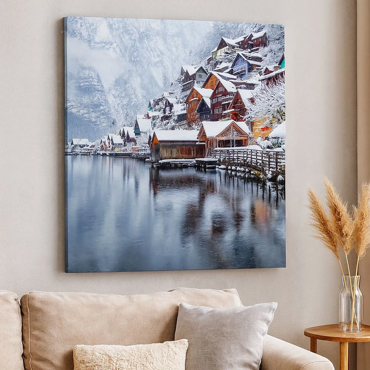 Impression sur toile - Image sur toile - En décoration hivernale - 30x30 cm