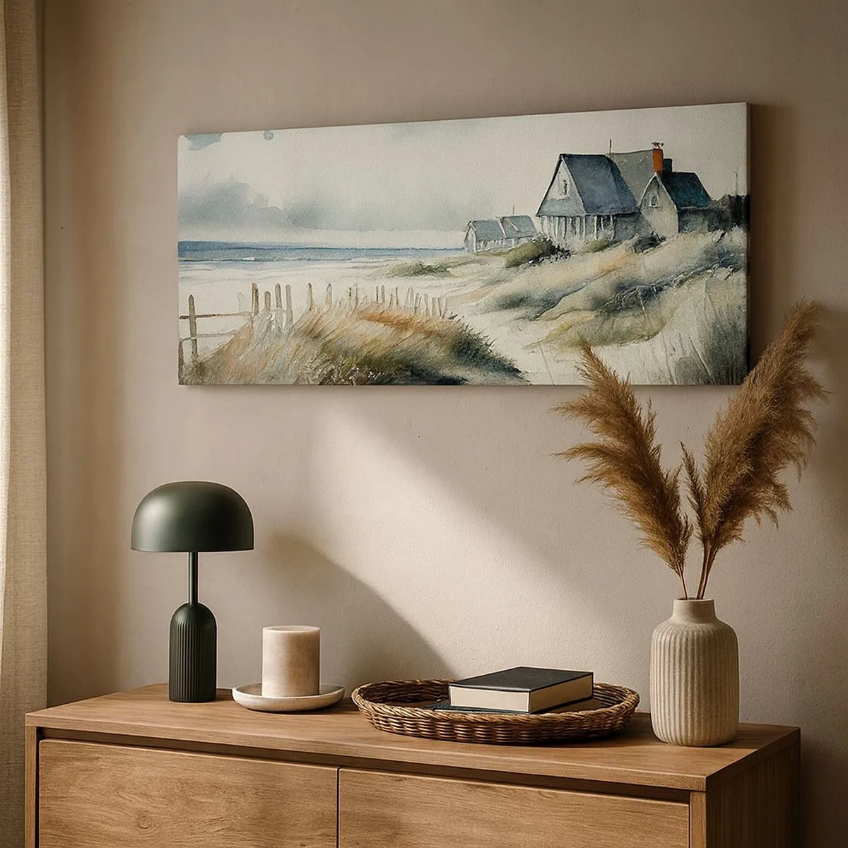 Impression sur toile - Image sur toile - Loin de l'agitation - 100x40 cm