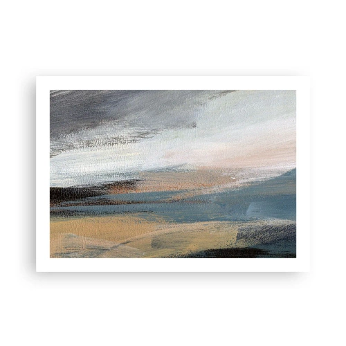 Affiche - Poster - Abstraction : paysage nordique - 70x50 cm