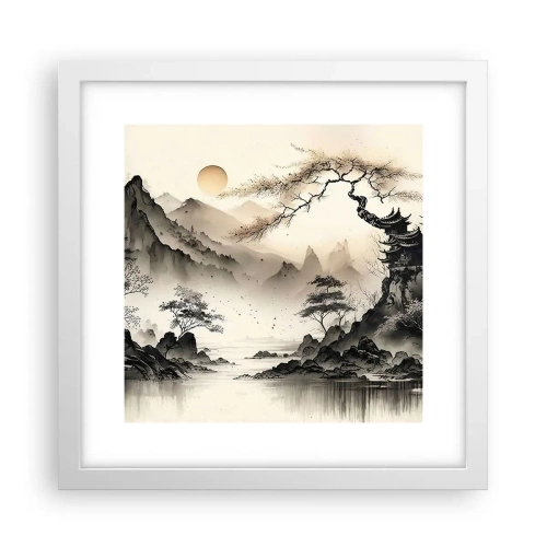 Affiche dans un cadre blanc - Poster - Le charme unique de l'Orient - 30x30 cm