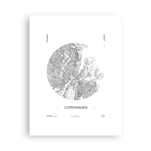 Affiche - Poster - Anatomie de Copenhague - 30x40 cm