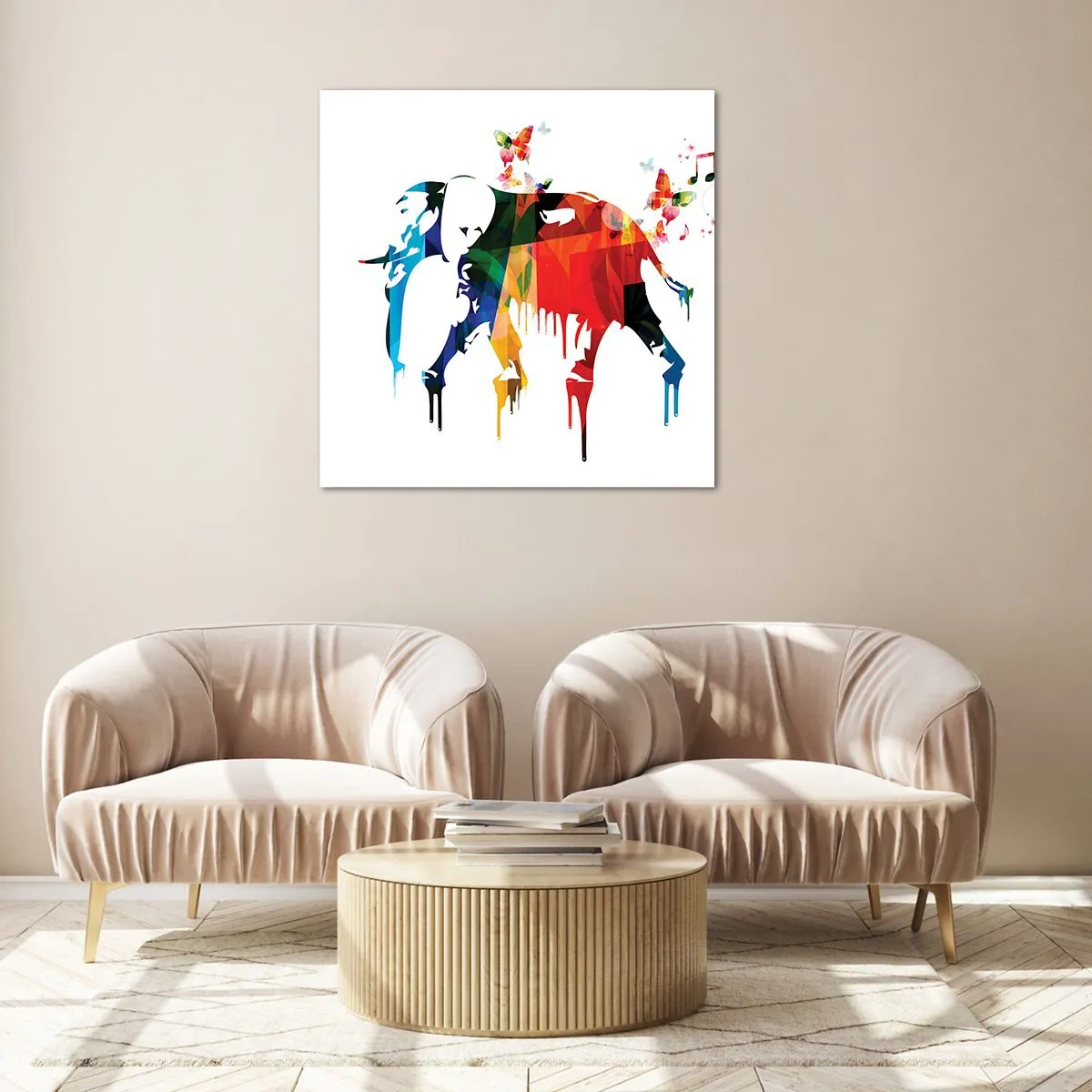 Impression sur verre - Image sur verre - Tout le monde peut danser - 70x70 cm