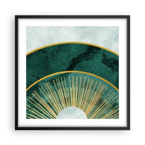 Affiche dans un cadre noir - Poster - Un autre système solaire - 50x50 cm