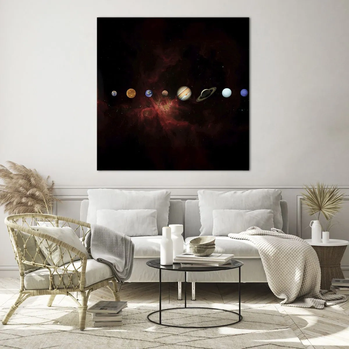 Impression sur verre - Image sur verre - Notre quartier - 50x50 cm