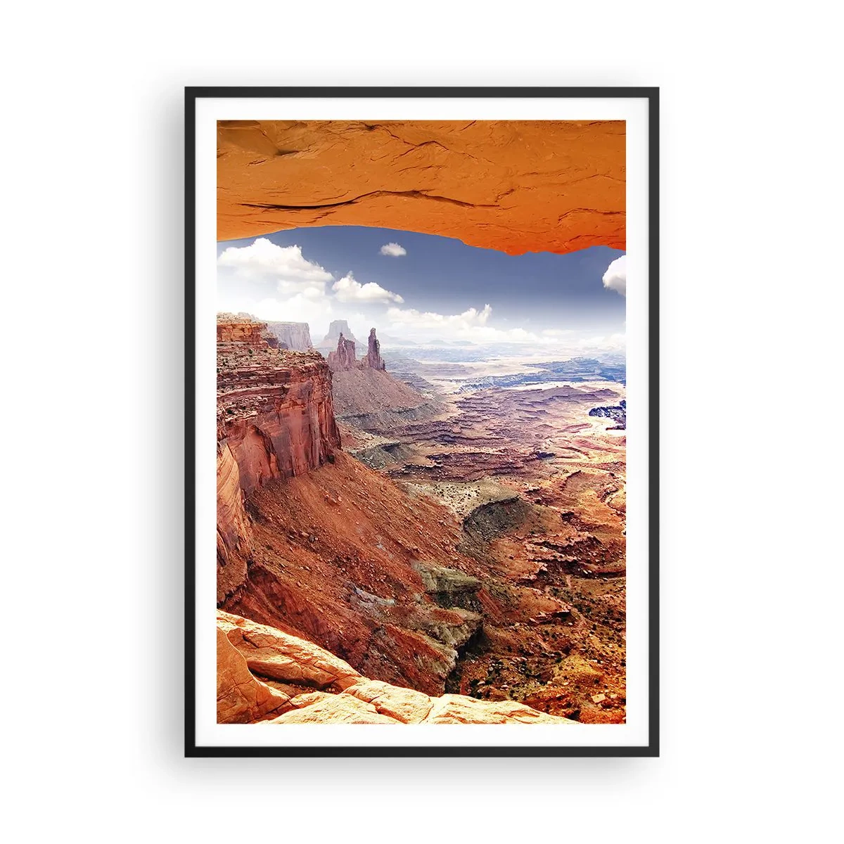 Affiche dans un cadre noir - Poster - Sculpté par la nature elle-même - 70x100 cm