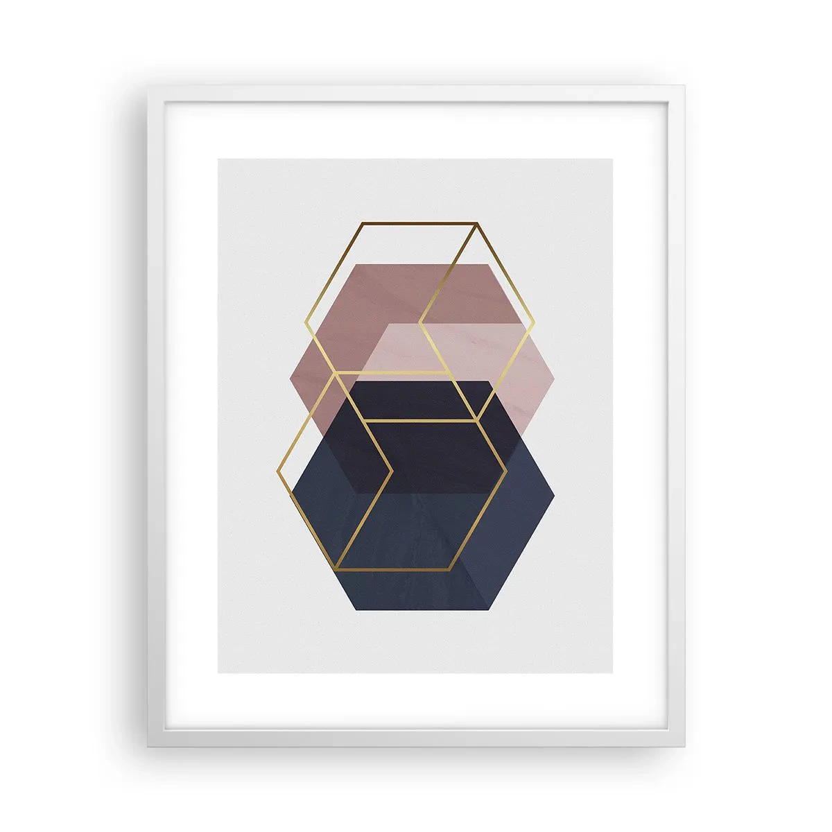 Affiche dans un cadre blanc - Poster - Le pouvoir de la simplicité - 40x50 cm