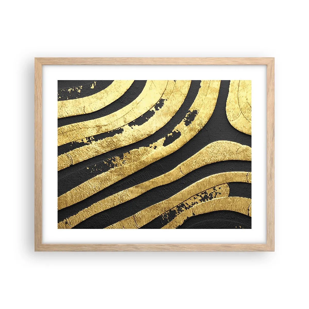 Affiche dans un chêne clair - Poster - Tout coule - 50x40 cm