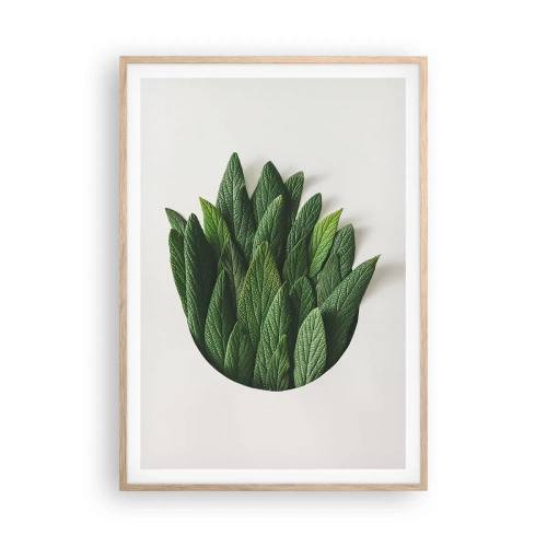 Affiche dans un chêne clair - Poster - Curiosité sans retenue - 70x100 cm