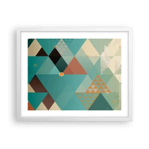 Affiche dans un cadre blanc - Poster - Unité de la multiplicité, multiplicité de l'unité - 50x40 cm