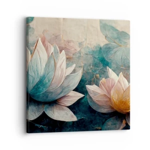 Impression sur toile - Image sur toile - Les étoiles du lac - 30x30 cm