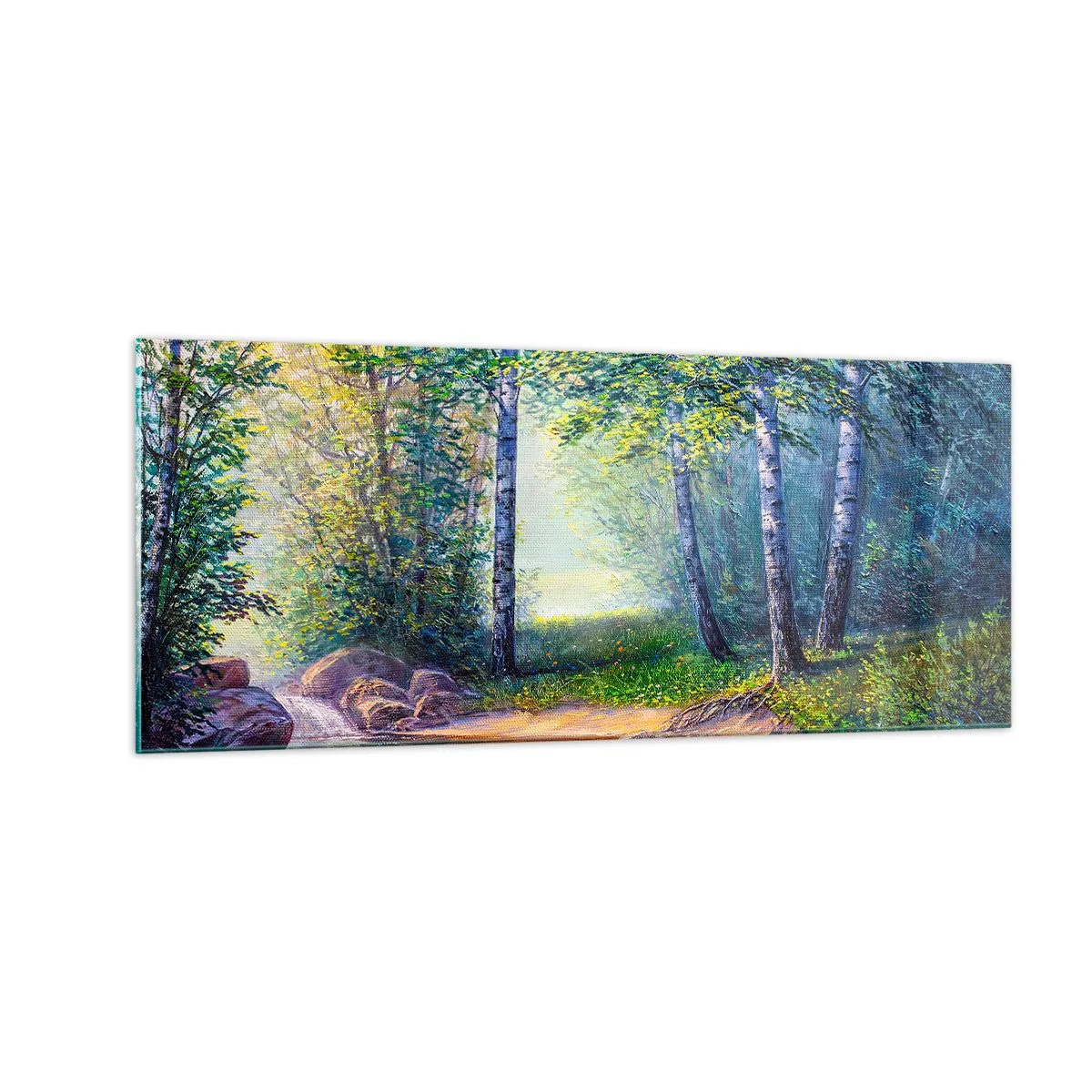 Impression sur verre - Image sur verre - Paysage idyllique - 100x40 cm