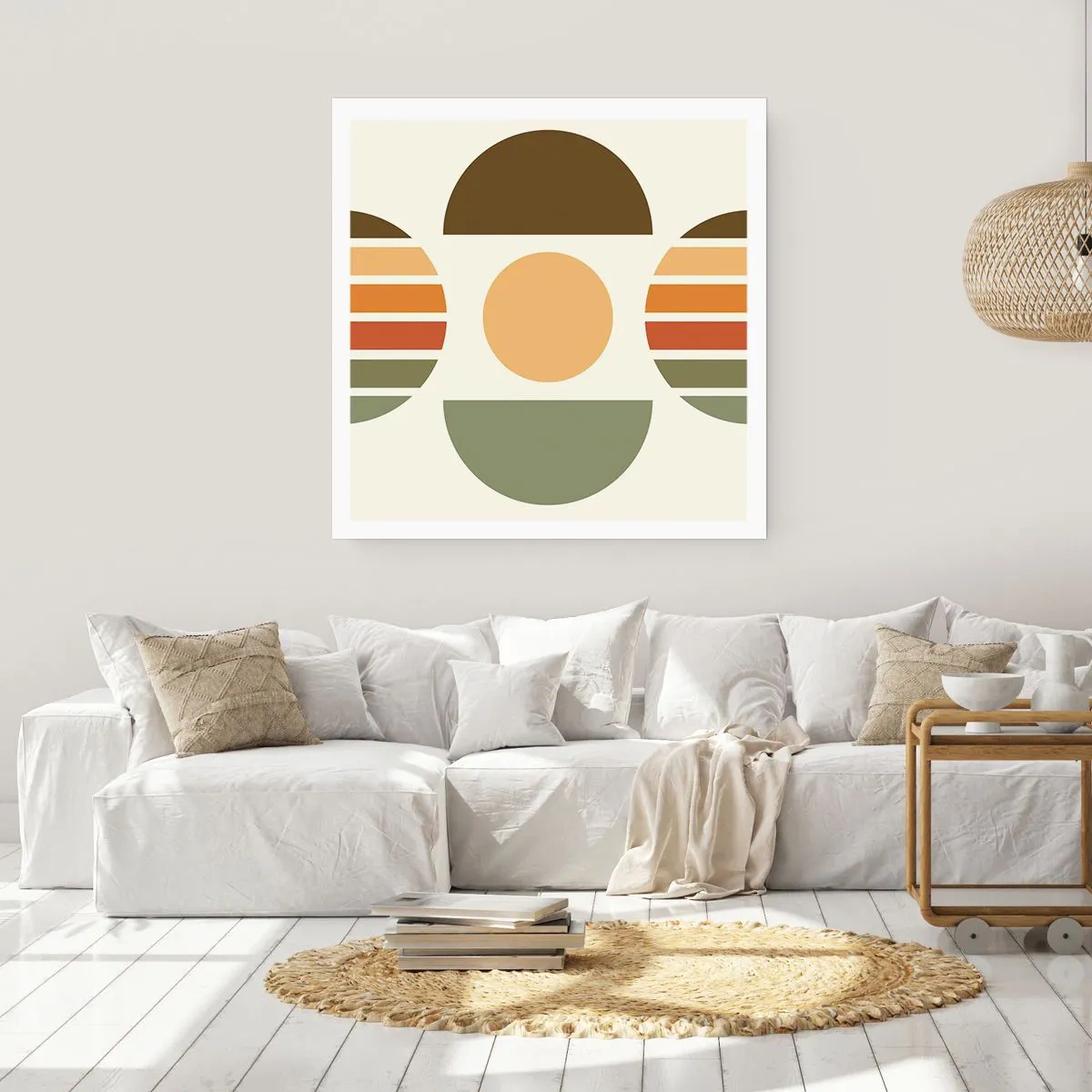 Affiche - Poster - Dans les coulaurs de la terre - 60x60 cm