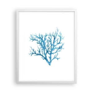 Affiche dans un cadre blanc - Poster - Filigrane nautique - 40x50 cm