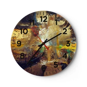 Horloge murale - Pendule murale - Froid, tiède, chaud - 40x40 cm