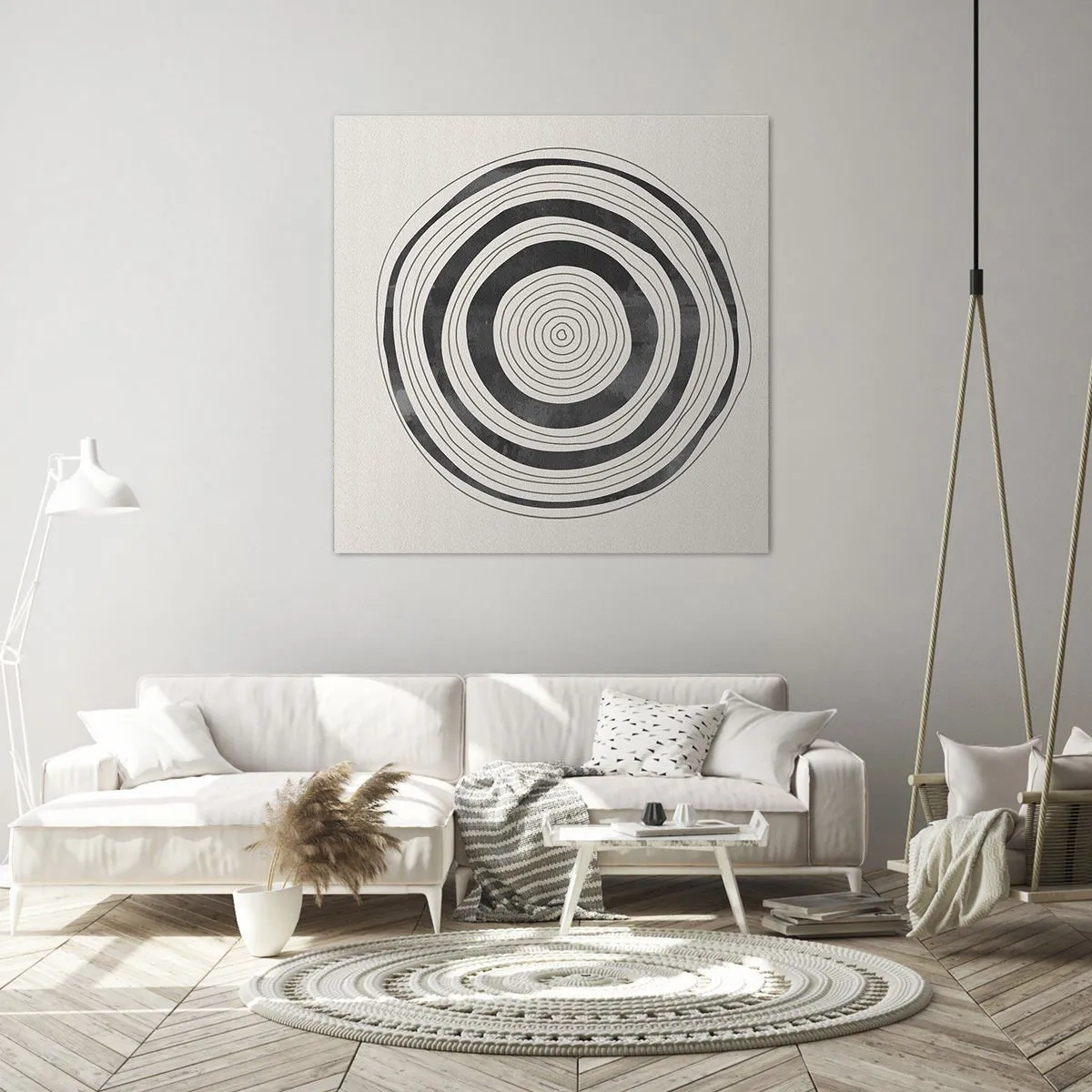 Impression sur toile - Image sur toile - Ce qui est important c'est ce qu'il y a entre les deux - 40x40 cm