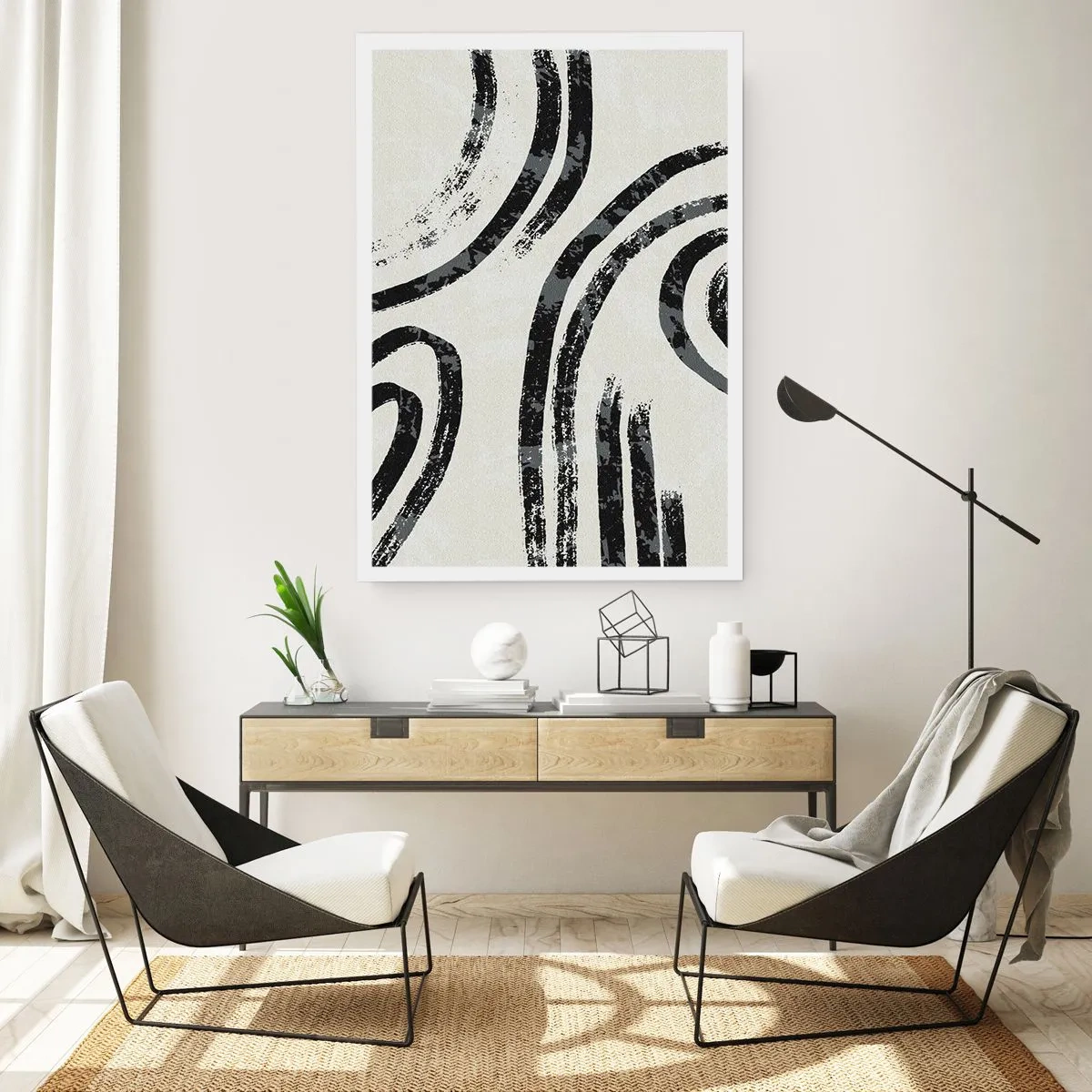 Affiche - Poster - À moitié arrêté - 70x100 cm