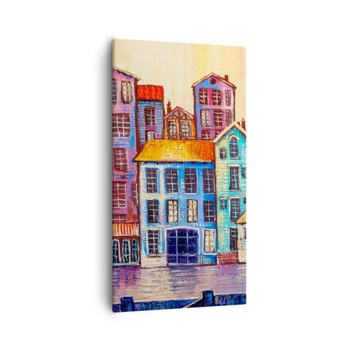 Impression sur toile - Image sur toile - Une ville comme dans un conte de fées - 55x100 cm