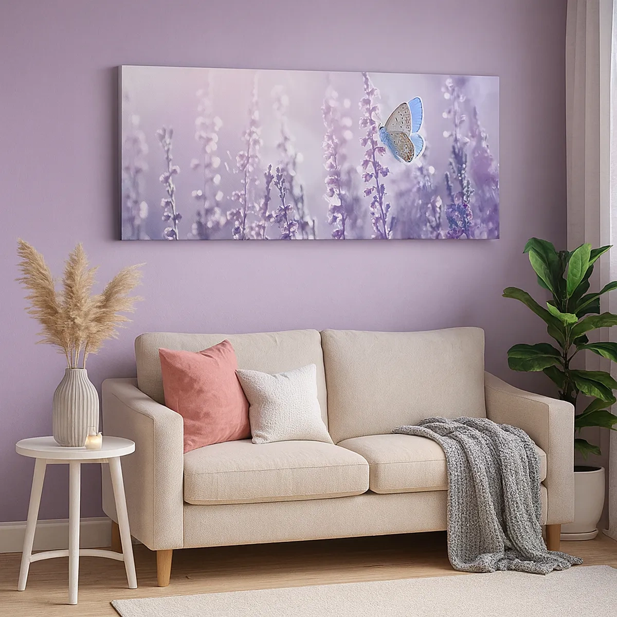 Impression sur toile - Image sur toile - Baiser de papillon - 30x30 cm