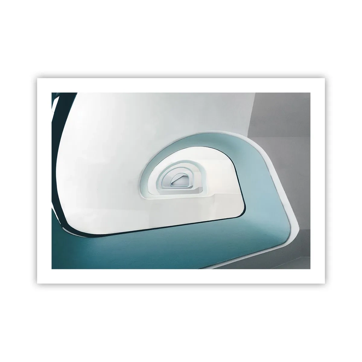 Affiche - Poster - Au profondeur du bleu - 70x50 cm