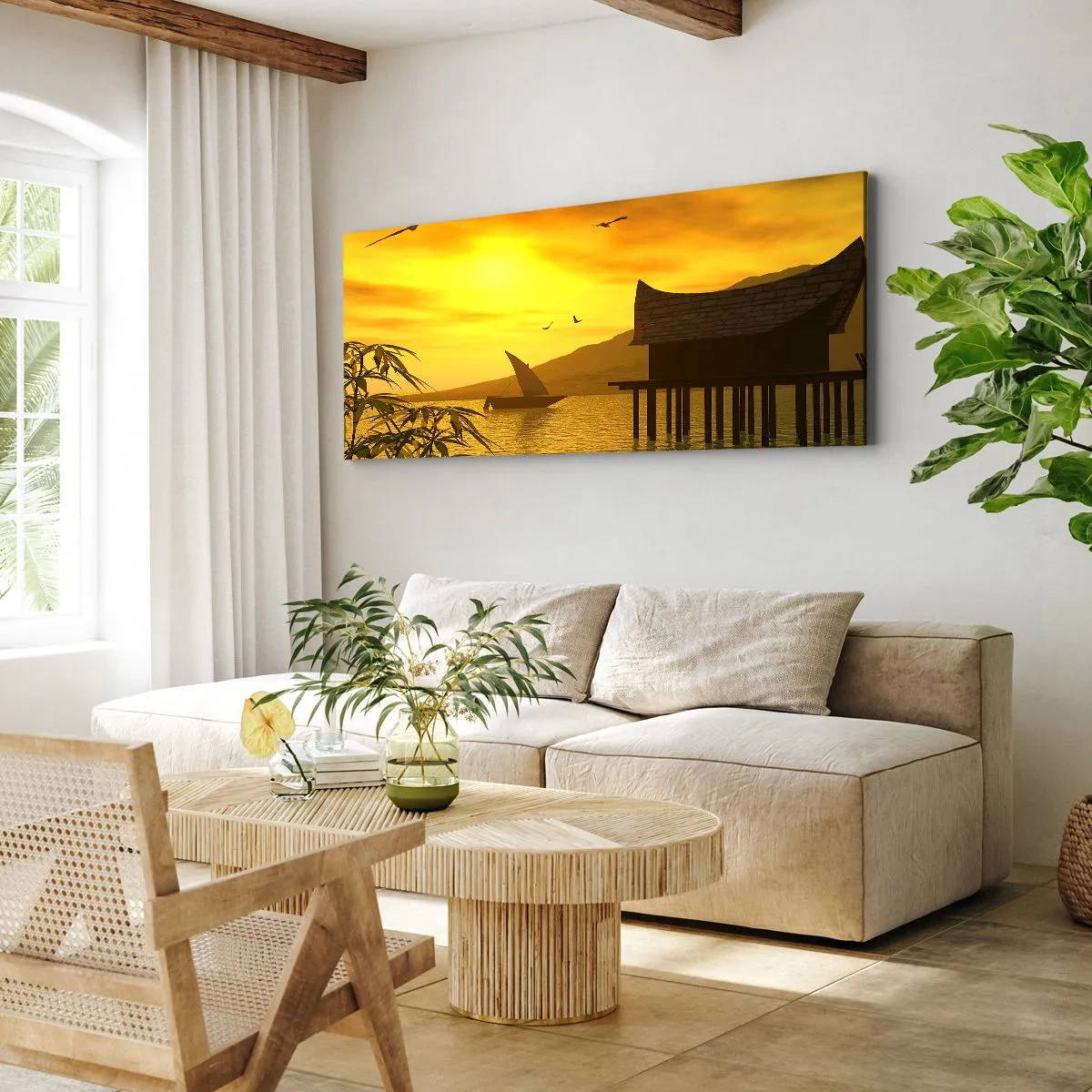 Impression sur toile - Image sur toile - La paix tant désirée - 100x40 cm