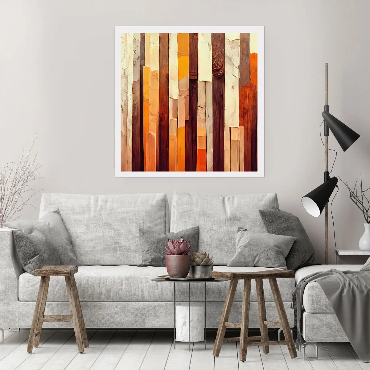 Affiche - Poster - Hymne des arbres forestiers - 60x60 cm