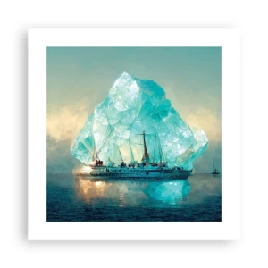 Affiche - Poster - Diamant arctique - 40x40 cm