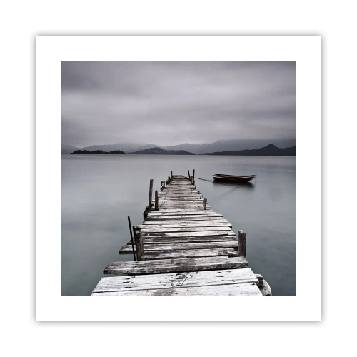 Affiche - Poster - Tu peux partir demain - 40x40 cm