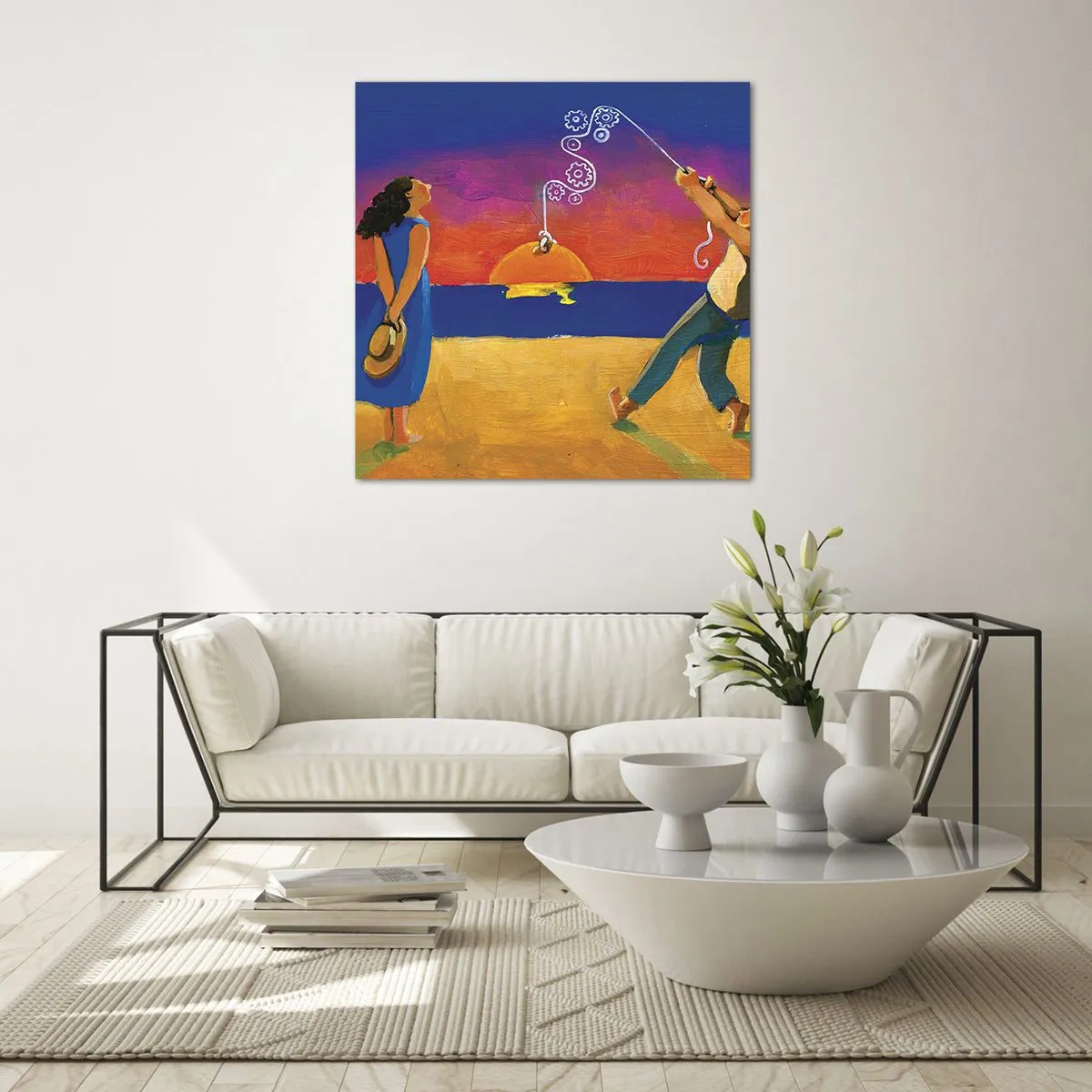 Impression sur verre - Image sur verre - Plus qu'une étoile dans le ciel - 40x40 cm