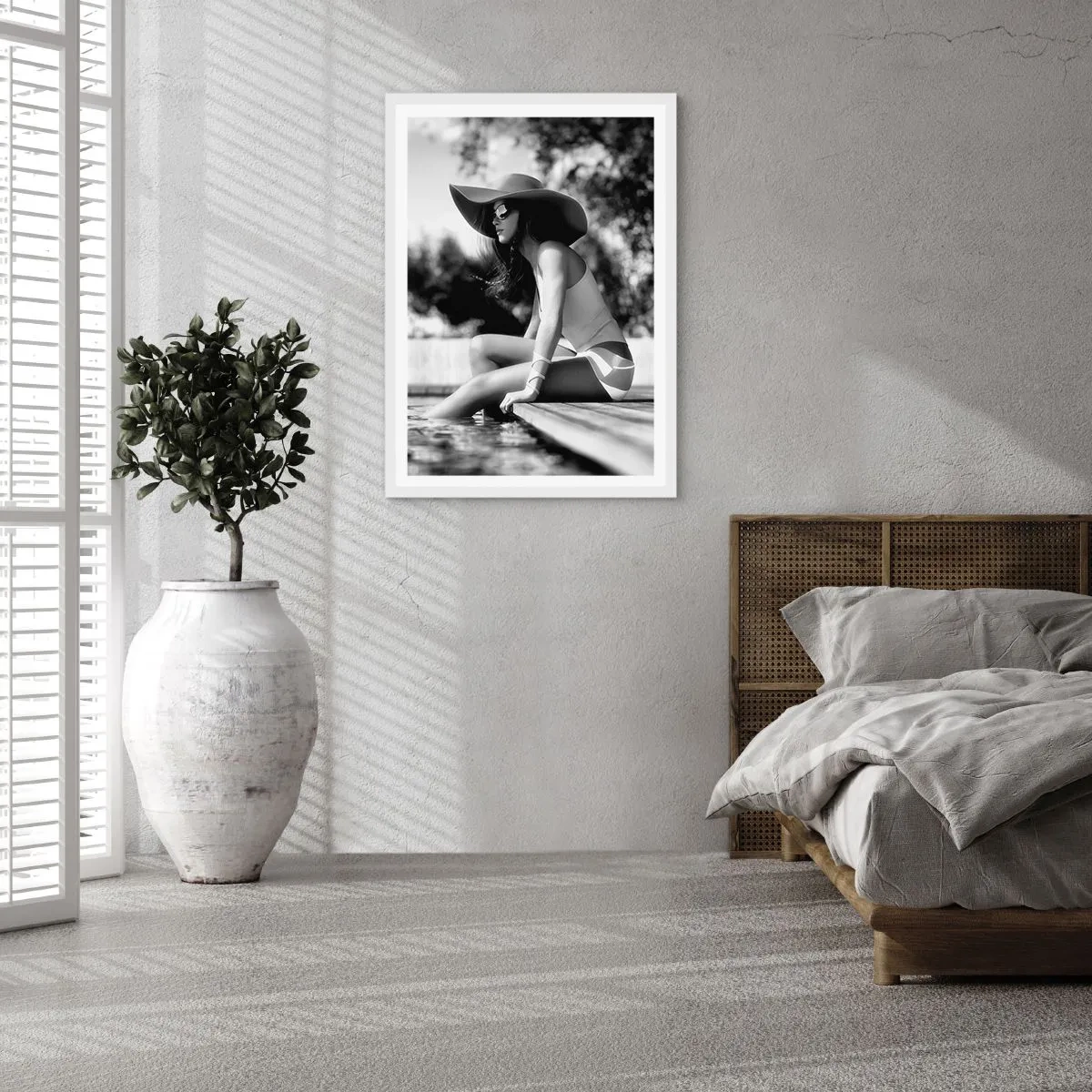 Affiche dans un cadre blanc - Poster - Rêve d'été - 30x40 cm
