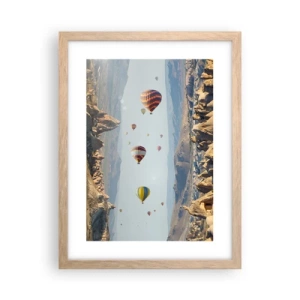 Affiche dans un chêne clair - Poster - Ici, tout est possible - 30x40 cm