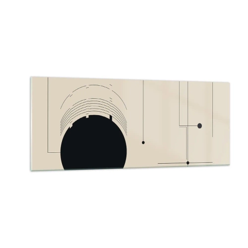 Impression sur verre - Image sur verre - Une composition flexible et dynamique - 100x40 cm