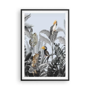 Affiche dans un cadre noir - Poster - Conte de fées africain - 61x91 cm