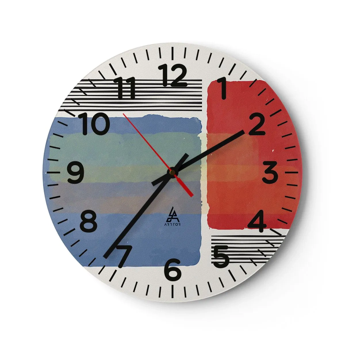 Horloge murale - Pendule murale - Esprit et lettre de la géométrie - 30x30 cm