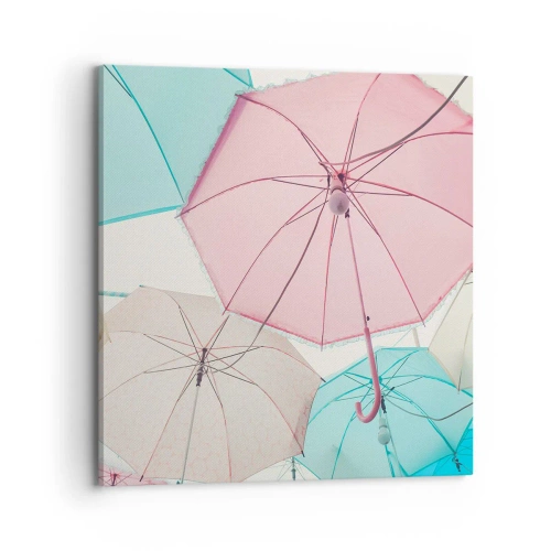 Impression sur toile - Image sur toile - Parfois le soleil, parfois la pluie - 70x70 cm