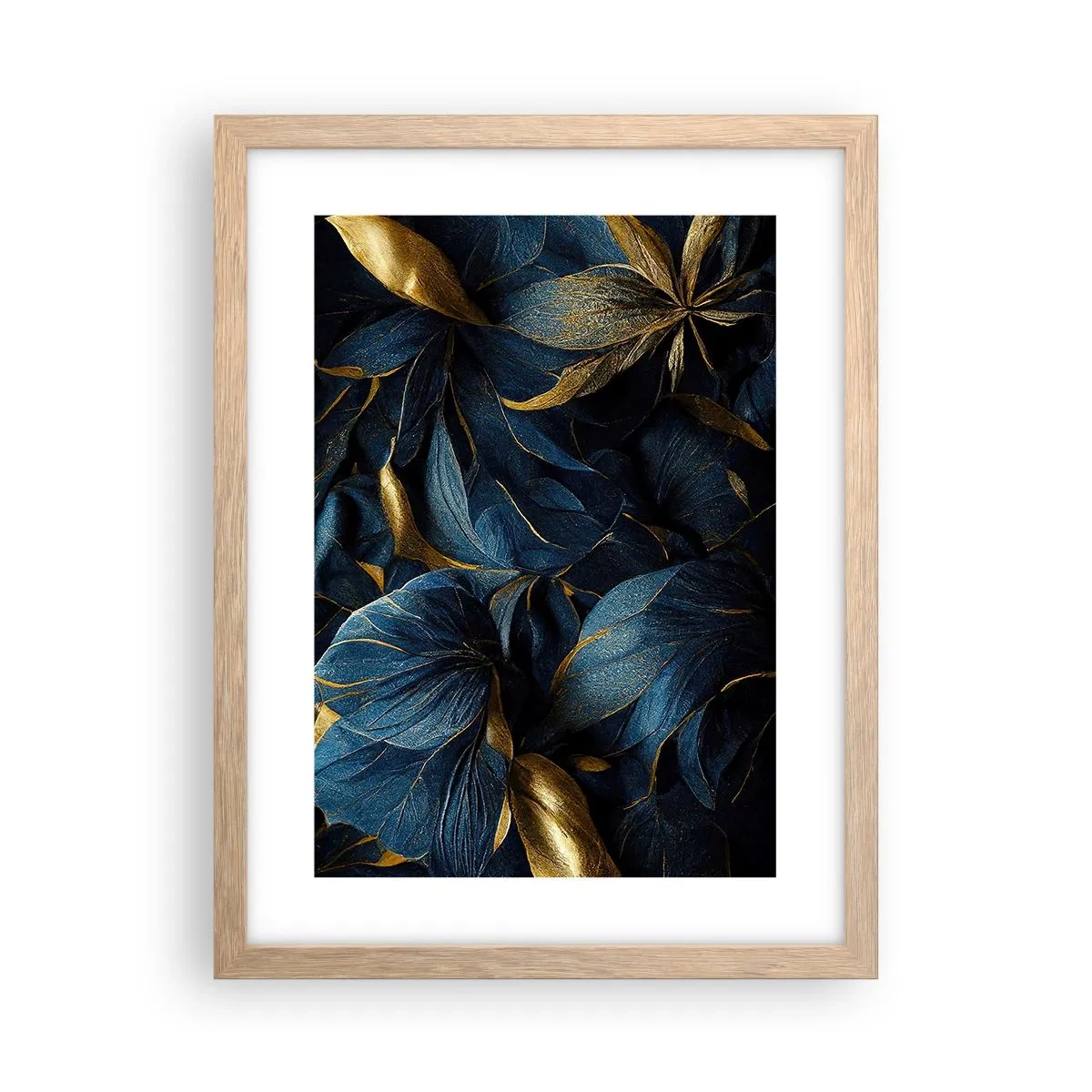 Affiche dans un chêne clair - Poster - Des dessous dorés - 30x40 cm