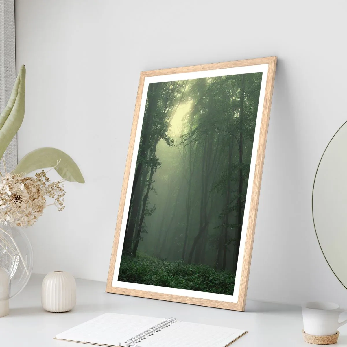 Affiche dans un chêne clair - Poster - Avant qu'il ne se réveille - 30x40 cm