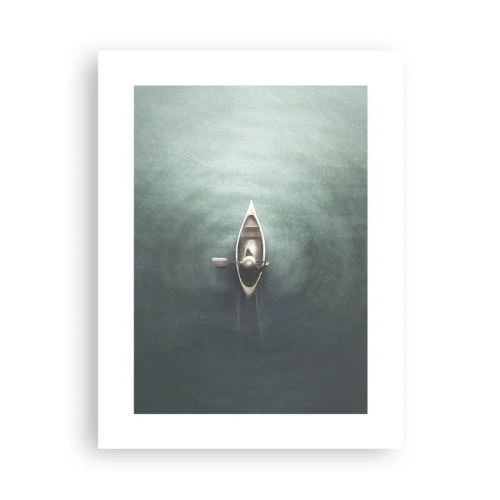 Affiche - Poster - À travers le lac de la lune - 30x40 cm