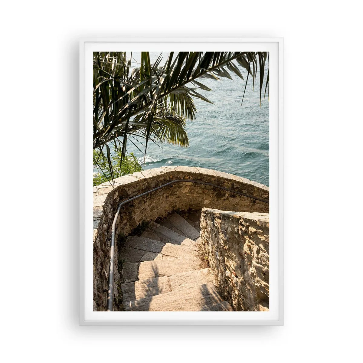 Affiche dans un cadre blanc - Poster - Sous le soleil d'Italie - 70x100 cm