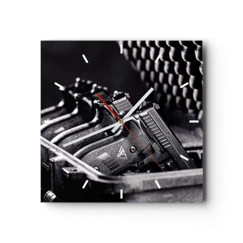 Horloge murale - Pendule murale - Sport masculin - 40x40 cm