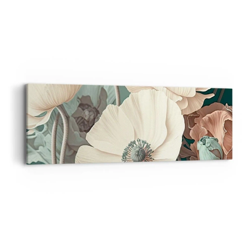 Impression sur toile - Image sur toile - Le murmure des coquelicots - 90x30 cm