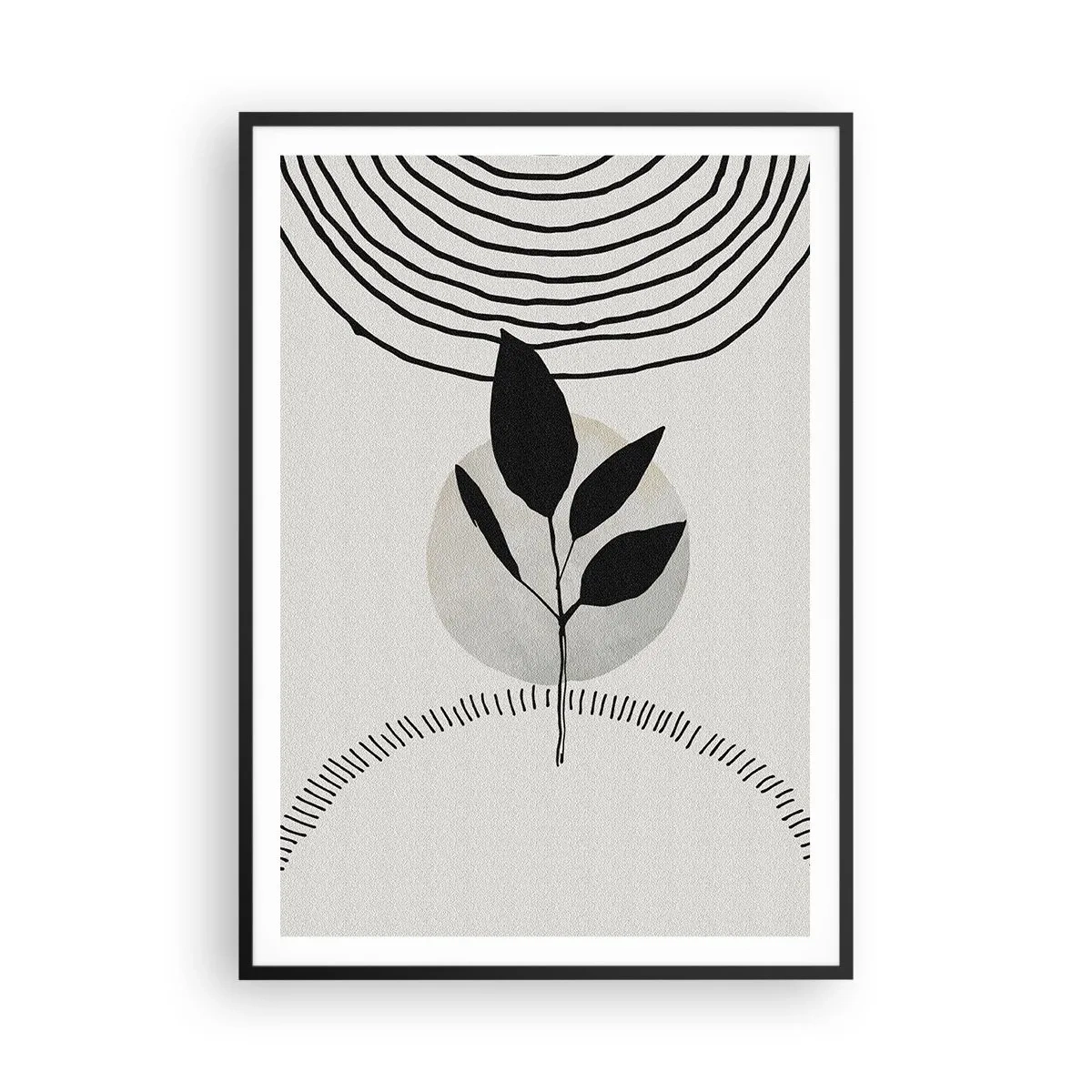 Affiche dans un cadre noir - Poster - Composition : rituels de la nature - 70x100 cm