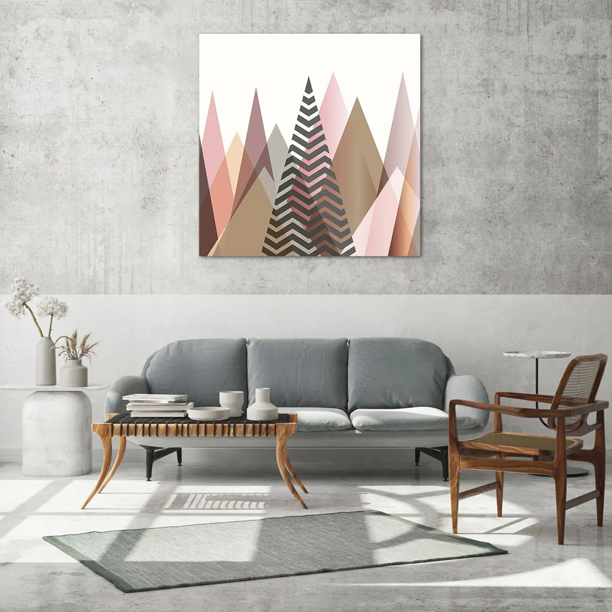 Impression sur verre - Image sur verre - Vue pyramidale - 60x60 cm