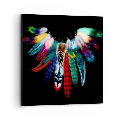 Impression sur toile - Image sur toile - Collier indien - 70x70 cm