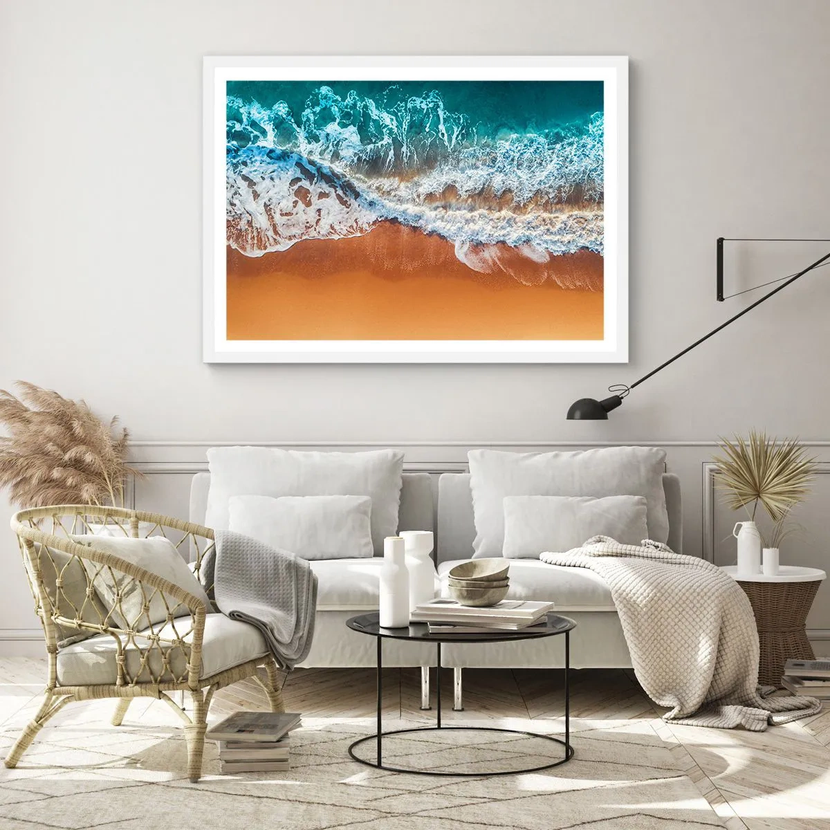 Affiche dans un cadre blanc - Poster - Toujours ensemble - 70x50 cm