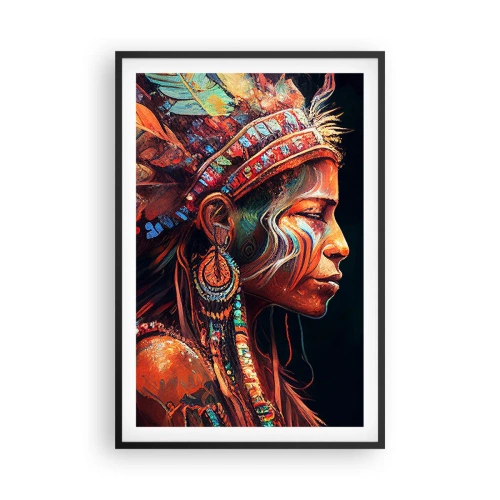 Affiche dans un cadre noir - Poster - Rituel magique - 61x91 cm