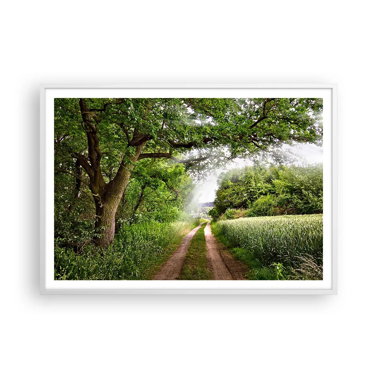 Affiche dans un cadre blanc - Poster - Et in Arcadia ego - 100x70 cm