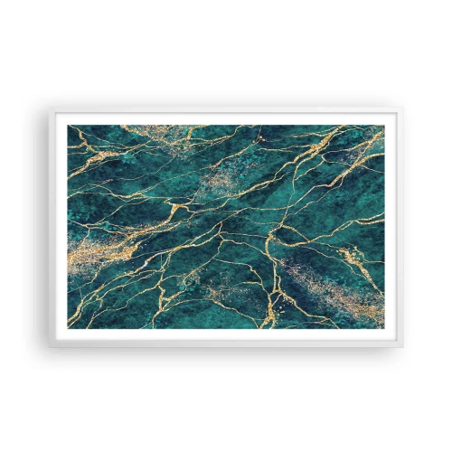 Affiche dans un cadre blanc - Poster - Mine d'or - 91x61 cm