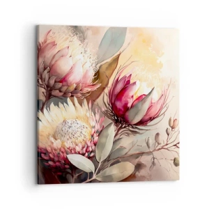 Impression sur toile - Image sur toile - De profil et de face - 70x70 cm