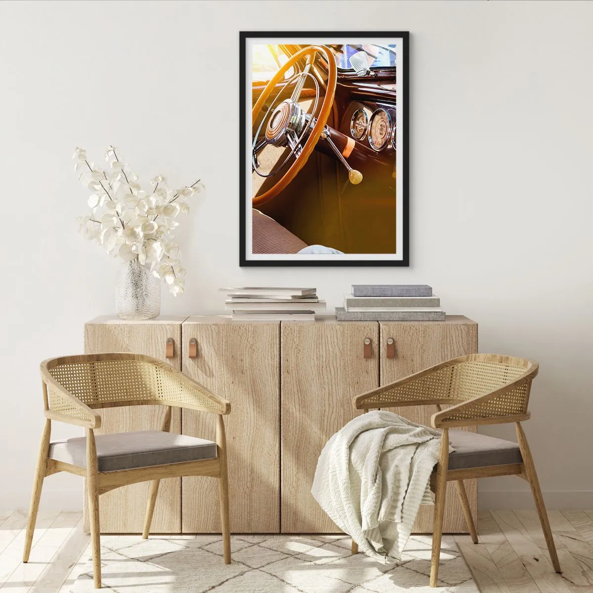 Affiche dans un cadre noir - Poster - Souffle de luxe venu du passé - 40x50 cm