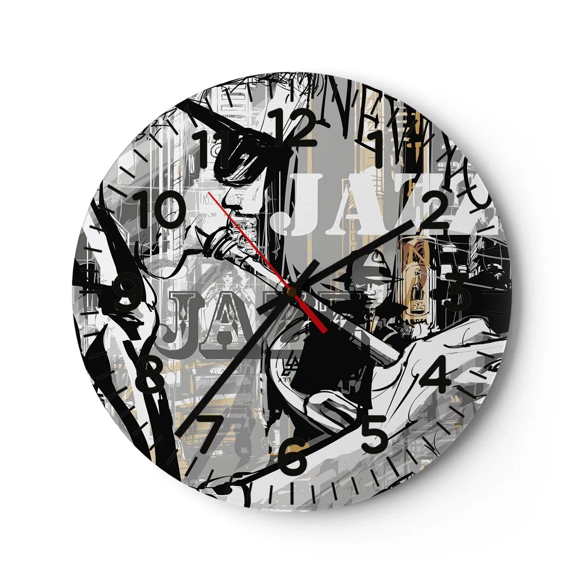 Horloge murale - Pendule murale - Au rythme de New York - 30x30 cm
